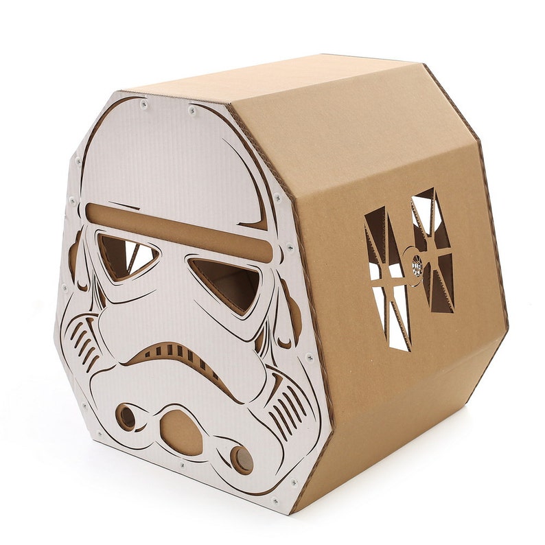 StarWars Imperial Stormtrooper Cardboard Cat House image 5