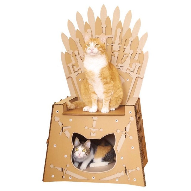 Iron Throne Cardboard Cat House zdjęcie 7