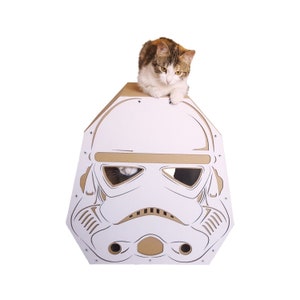 StarWars Imperial Stormtrooper Cardboard Cat House image 10