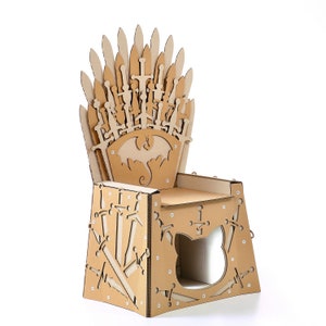 Iron Throne Cardboard Cat House zdjęcie 6