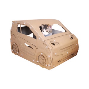 Casa de gatos de cartón inteligente