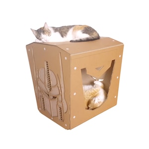 Casa de gato de papelão transformadores