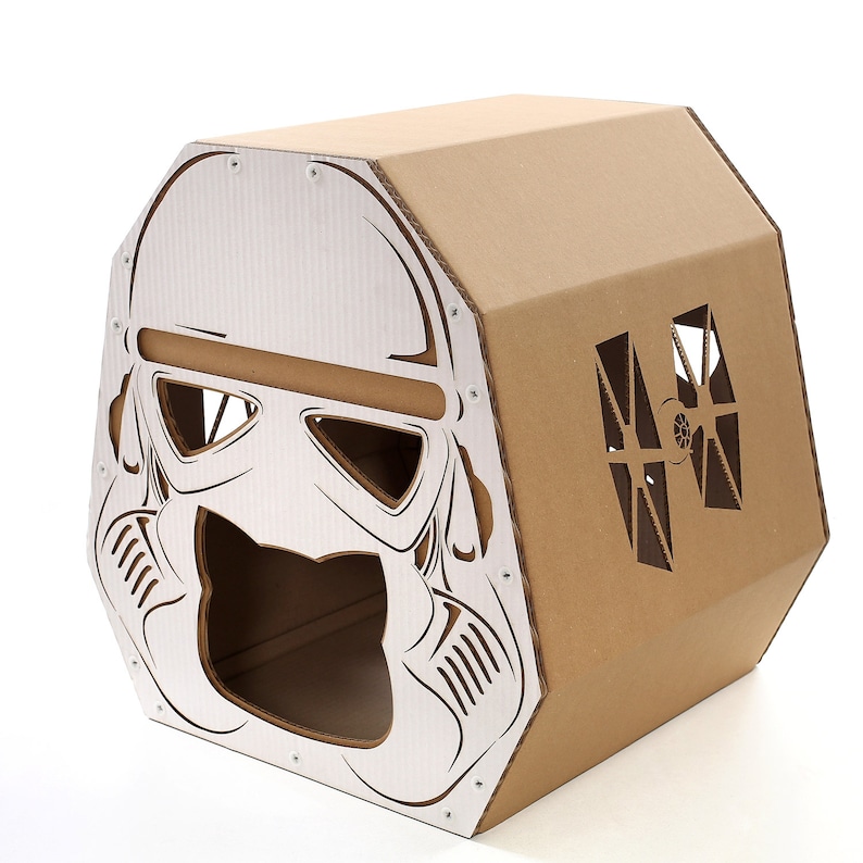 StarWars Imperial Stormtrooper Cardboard Cat House image 9