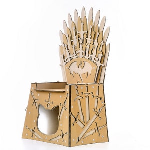 Iron Throne Cardboard Cat House zdjęcie 8