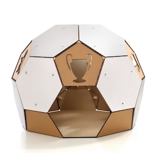 Fútbol White Cardboard Cat House