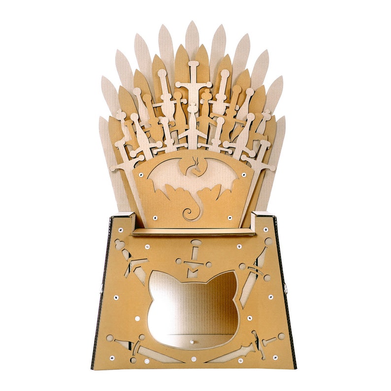 Iron Throne Cardboard Cat House zdjęcie 4