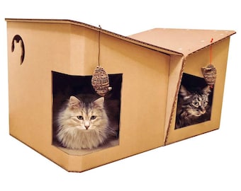 Friends Cardboard Cat House