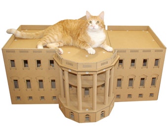 Air Cat Cardboard Cat House - Cacao Pets