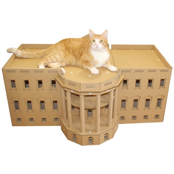 Cat cardboard cheap house