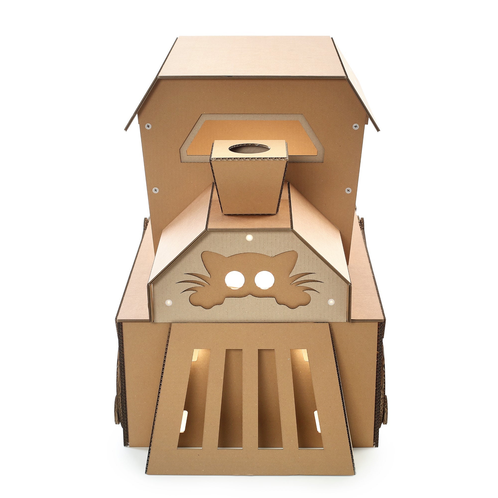 Great White Cardboard Cat House 