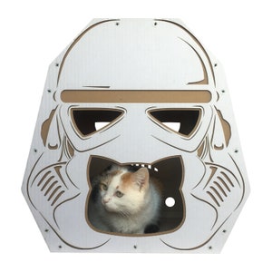 StarWars Imperial Stormtrooper Cardboard Cat House image 8