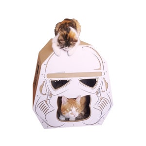 StarWars Imperial Stormtrooper Cardboard Cat House image 3