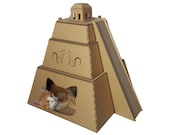 Mayan Pyramid Cardboard Cat House