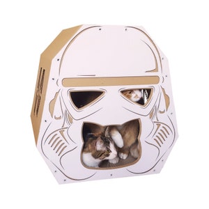 StarWars Imperial Stormtrooper Cardboard Cat House image 4