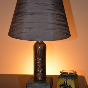 Coca-Cola glass lamp, coke bottle vintage light, puddles / repurposed, unique collector