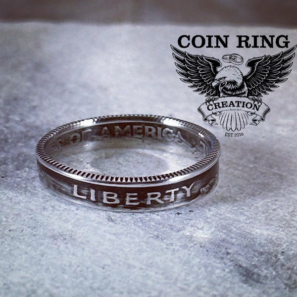 1810 to 2022 Silver Dime coin ring Pinky ring Baby ring coinring Mercury dime Winged Liberty Head dime Roosevelt dime Jewlery