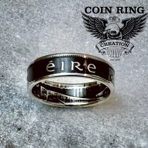 Silver Irish Coin Ring Ireland Eire 2 Shillings 1 Florin (2 Scillingí = 1 Flóirin) Coinring