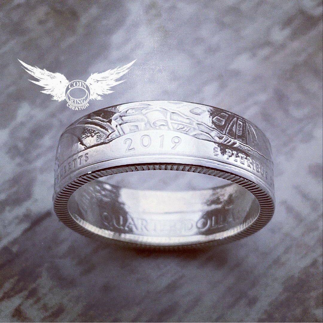 2019 to 2025 Silver Quarter Coin Ring Pick Your Year US