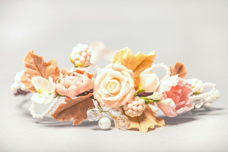 custom bride bride crown roses headband pink wreath blackberry wreath bridesmaids crown bridal rustic roses wreath blackberry crown