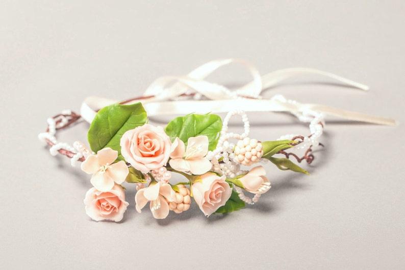 custom bride bride crown roses headband pink wreath blackberry wreath bridesmaids crown bridal rustic roses wreath blackberry crown