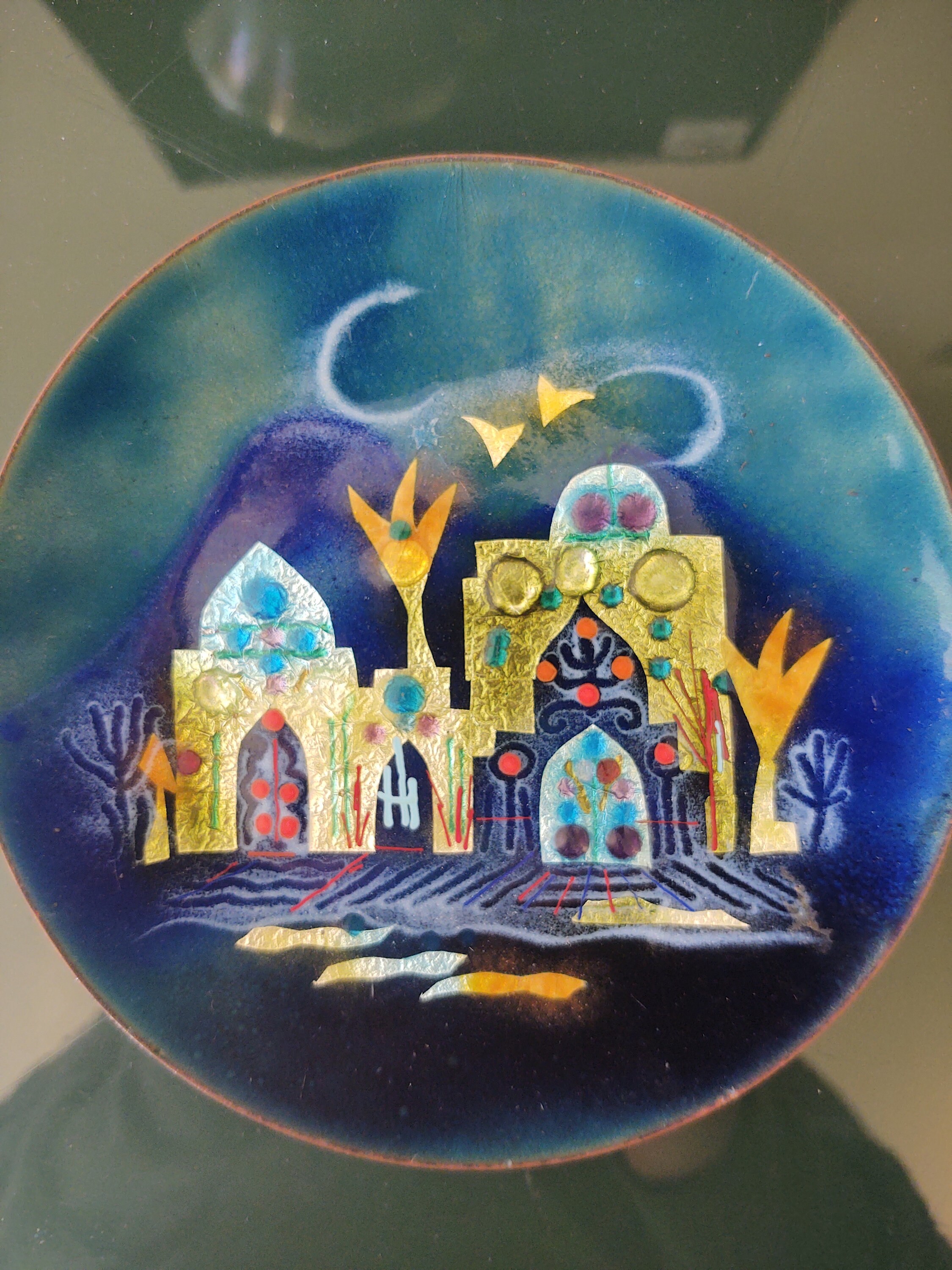 ntique Copper Hand Engraved Plate Judaic Decorative Round Heavy Copper –  PennAntique