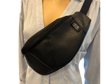 Vegan Leather Fanny Pack, Crossbody Bag, Leather Bum Bag, Festival Bag, Christmas Gift, Hip Bag, Waist Bag, Leather Belt Bag, Purse Bag