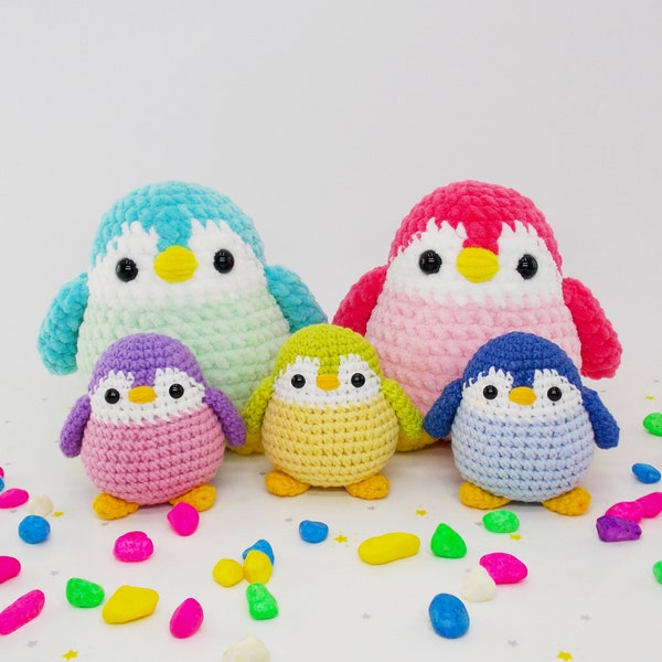 amigurumi crochet pattern penguin / stuffed penguin /