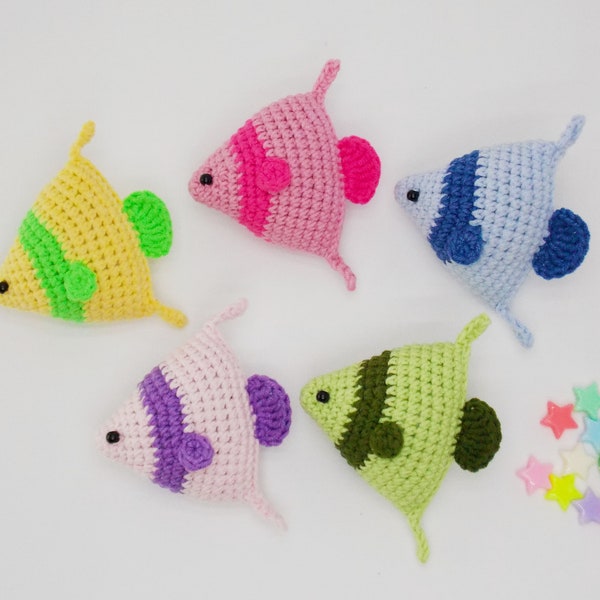 amigurumi crochet pattern fish / tiny stuffed fish /