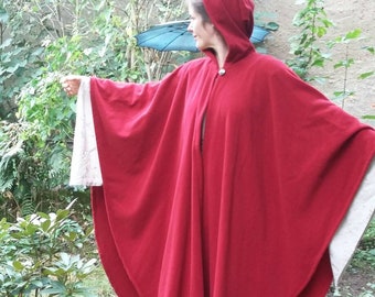 Cloak Medieval red, Little Red Riding Hood, Cape Middle Ages, Middle Ages, Cape, LARP, Fantasy, Little Red Riding Hood coat, Cape, Viking, SCA, role play