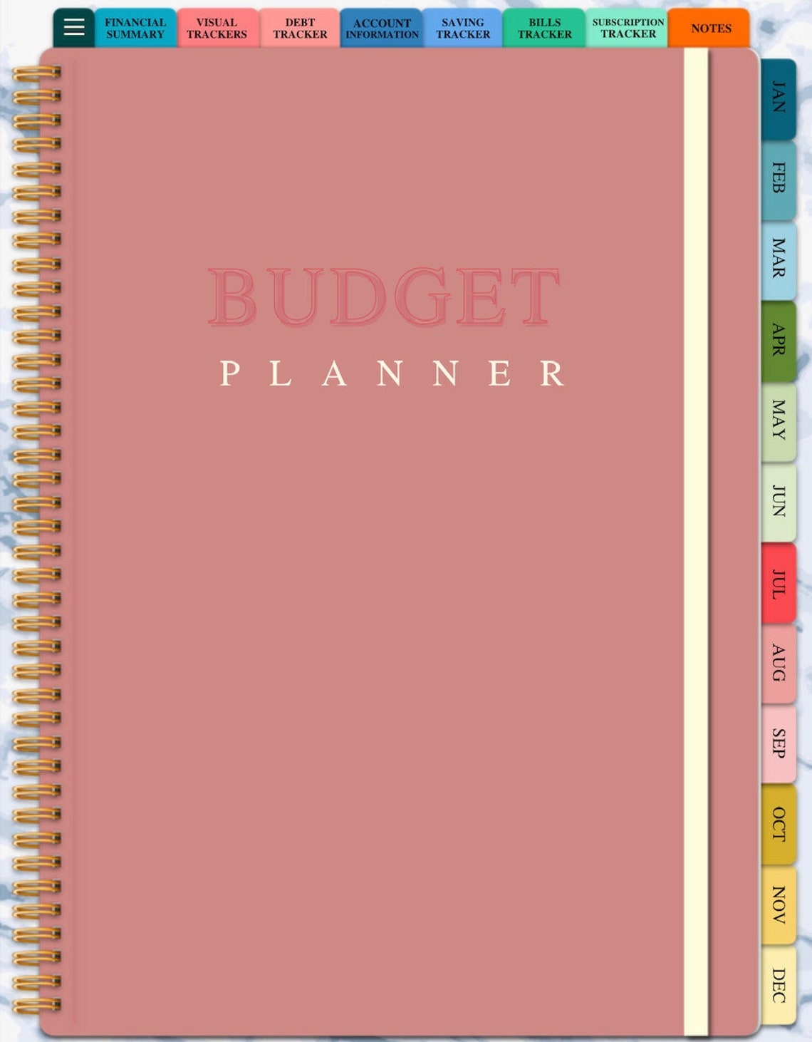 Digital Budget Planner Goodnotes Planner Monthly Budget Etsy