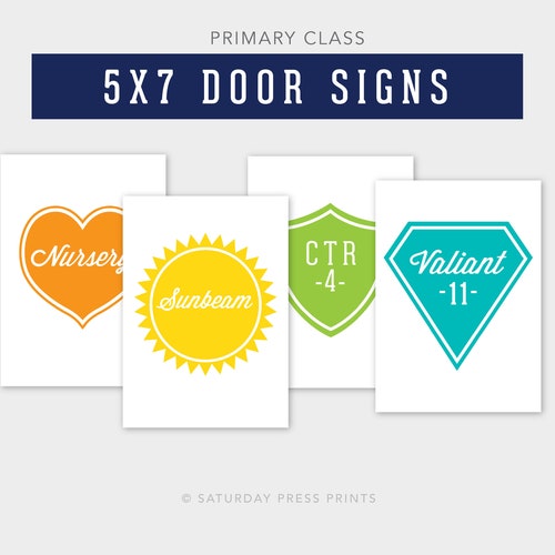 Primary Class Door Signs Etsy