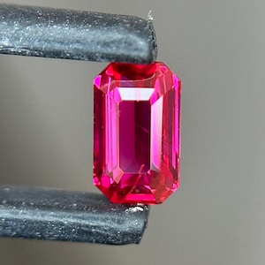 Natural Ruby – 0.71 Carat | Pigeon Blood Red Colour | Emerald Cut
