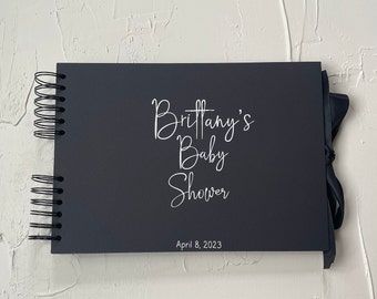 Baby Shower Guest Book, Custom Baby Shower Book, Gift for Mother to be, Baby Shower Memories, Baby Shower Decorations, Modern Guest Book