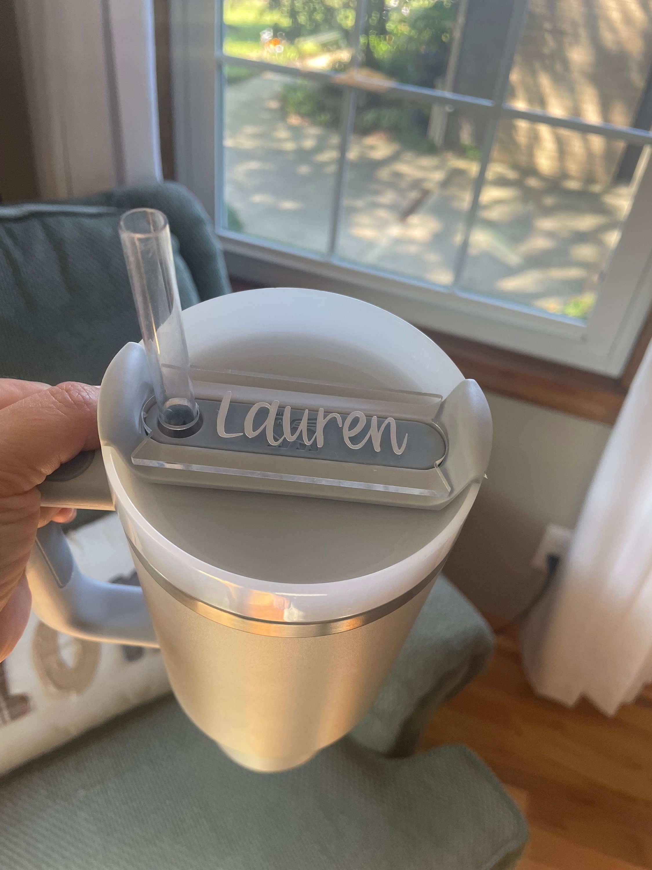 Personalized Tumbler Name Plate for lid, Name tag, Stanley Name Plate, Custom Name Tag For Stanley, Stanley Cup Accessories