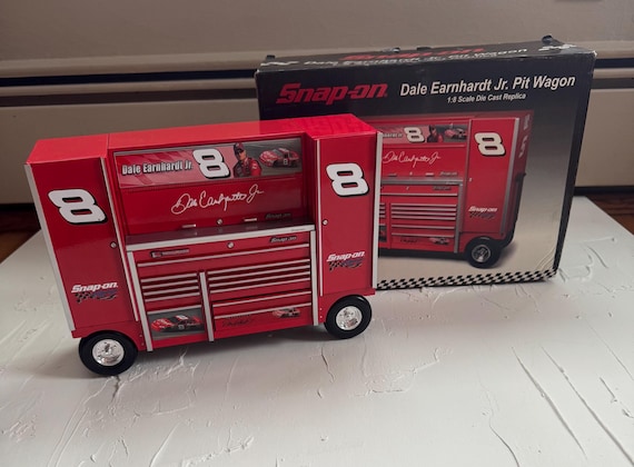 Vintage Dale Earnhardt Snap-on Scale Tool Box Pit Wagon, Vintage