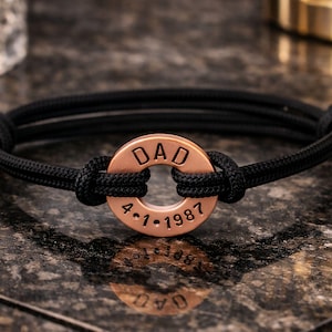 Custom Memorial Bracelet in Memory of Dad Loss of Mom Loss of a loved one Memory Bracelet Loss of Dad In Memory of Mom Remembrance Bracelet image 1