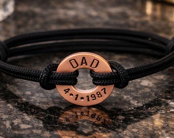 Custom Memorial Bracelet in Memory of Dad Loss of Mom Loss of a loved one Memory Bracelet Loss of Dad In Memory of Mom Remembrance Bracelet