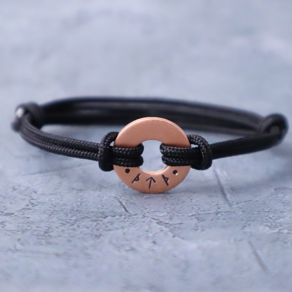TEAMER Viking Wolf Paw Leather Bracelet - Norse Runes Amulet Jewelry For Men & Women - View #6