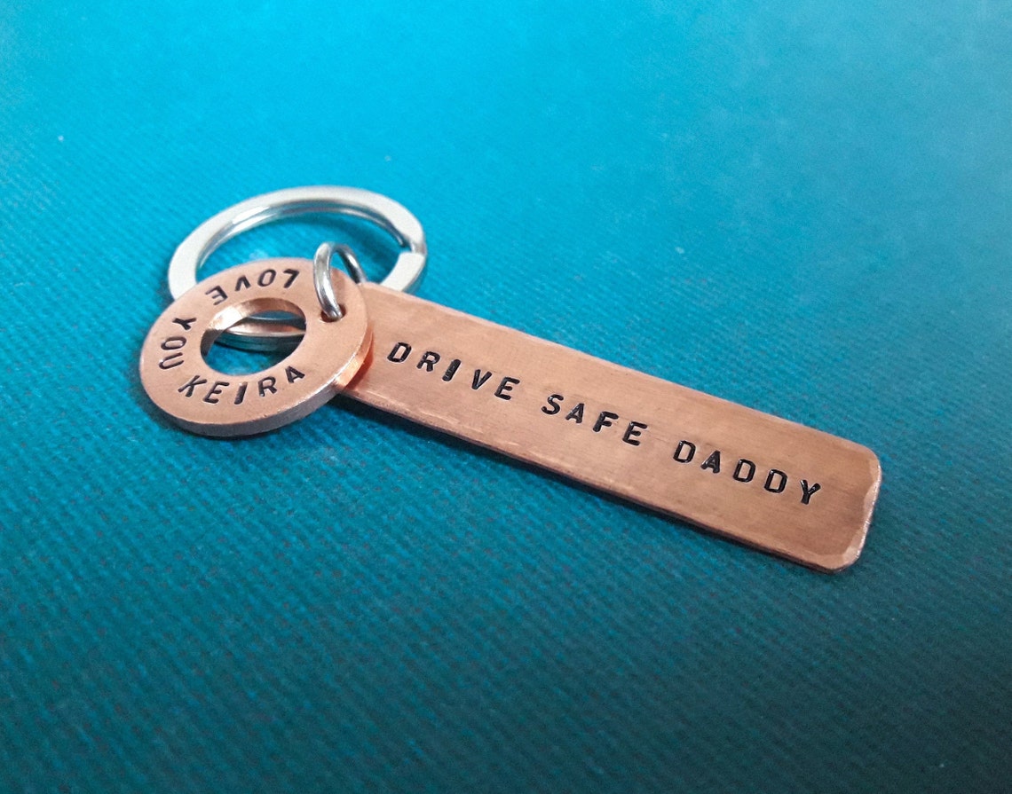 Personalized Keychain for Him Customized Keychain for Dad Name Etsy