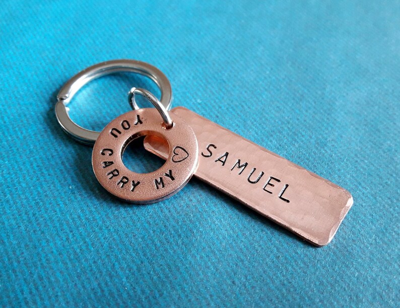 Custom Name Keychain Personalized Keychain Custom Words Name Etsy