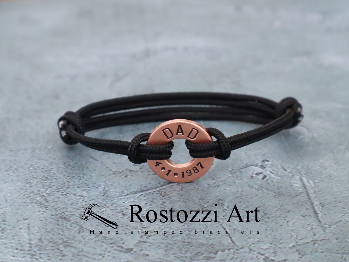 Men Bracelet New Dad Bracelet Men Personalized Bracelet First - Etsy