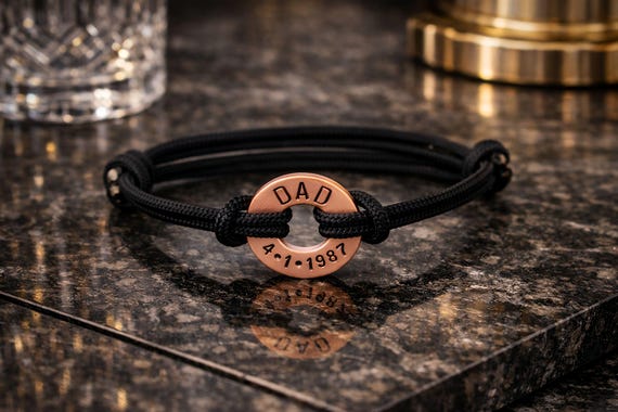 Custom Memorial Bracelet in Memory of Dad Loss of Mom Loss of a loved one Memory Bracelet Loss of Dad In Memory of Mom Remembrance Bracelet