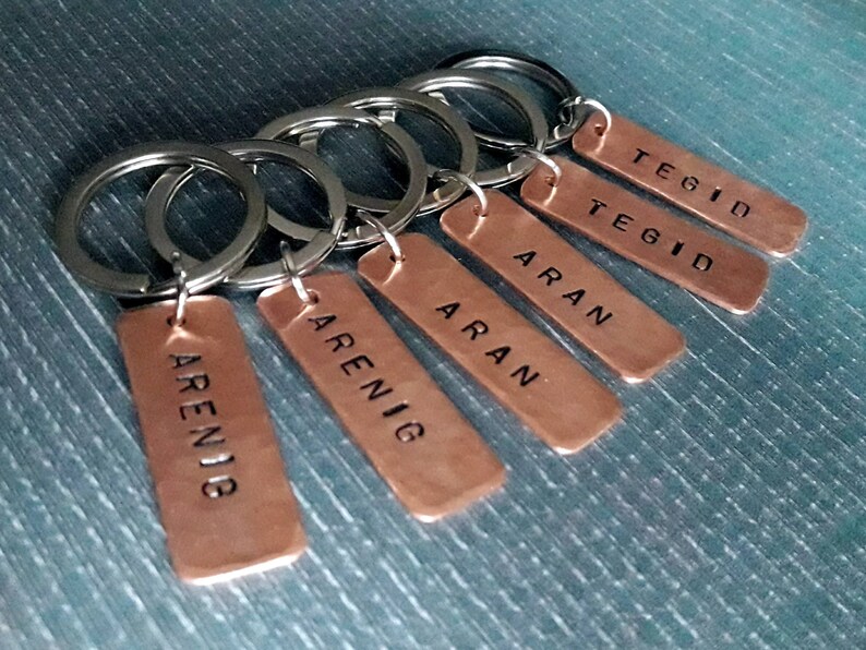 Custom Name Keychain Personalized Keychain Custom Words Name Etsy