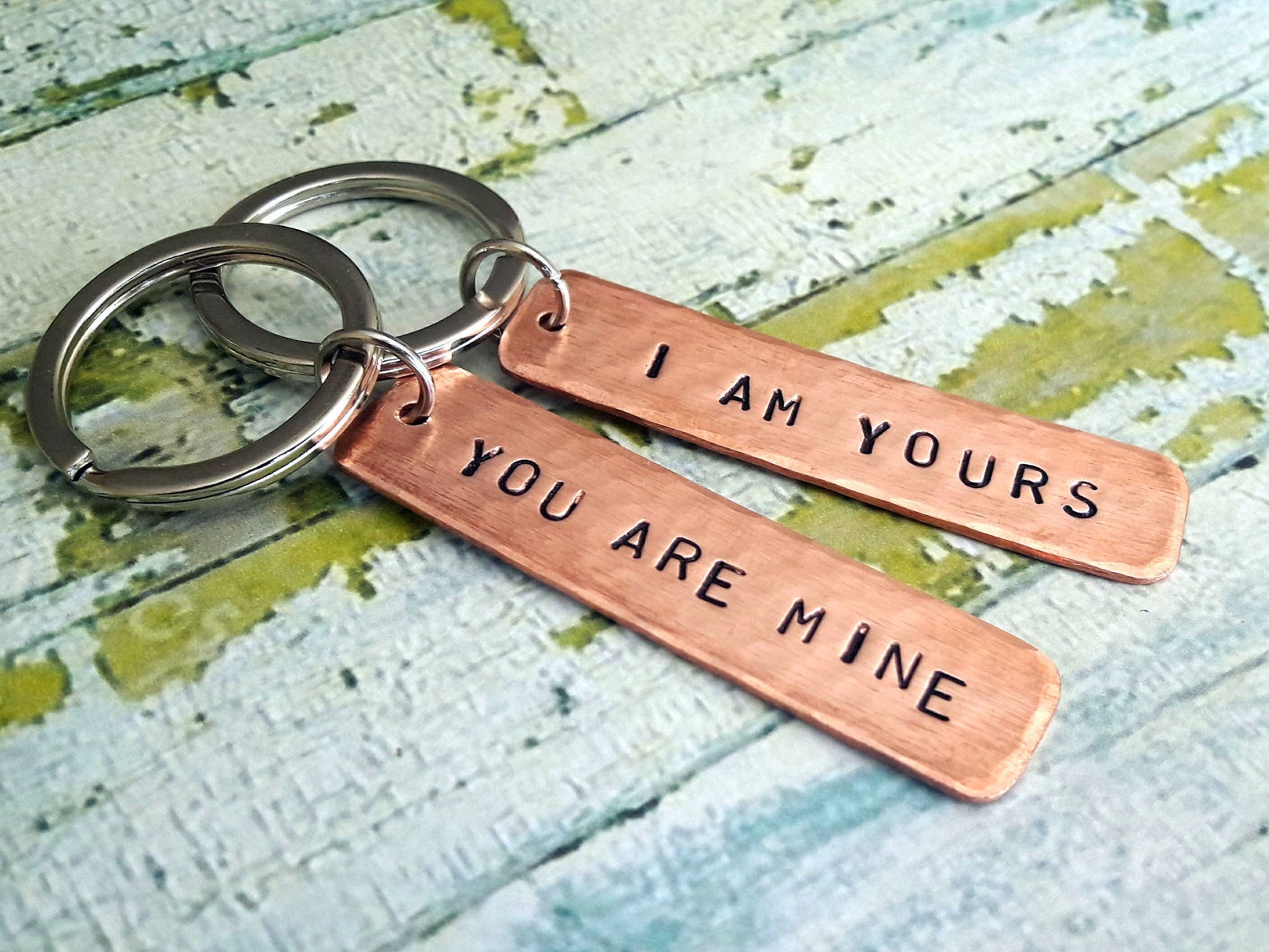 Couples Keychain Set His and Hers Gift Matching Set of 2 You Etsy