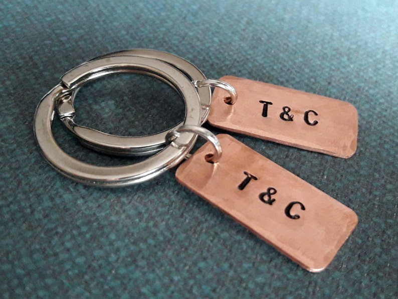 Couples Keychain Set Personalized Couples Gift Boyfriend Etsy