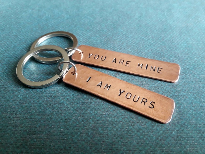 Couples Keychain Set His and Hers Gift Matching Set of 2 You Etsy