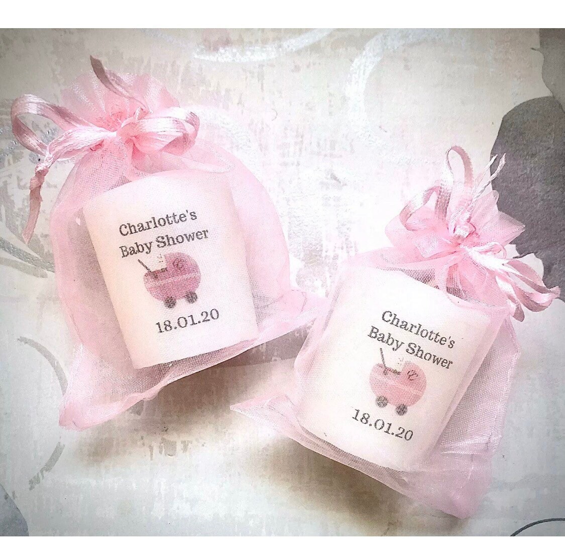 personalised baby shower candles