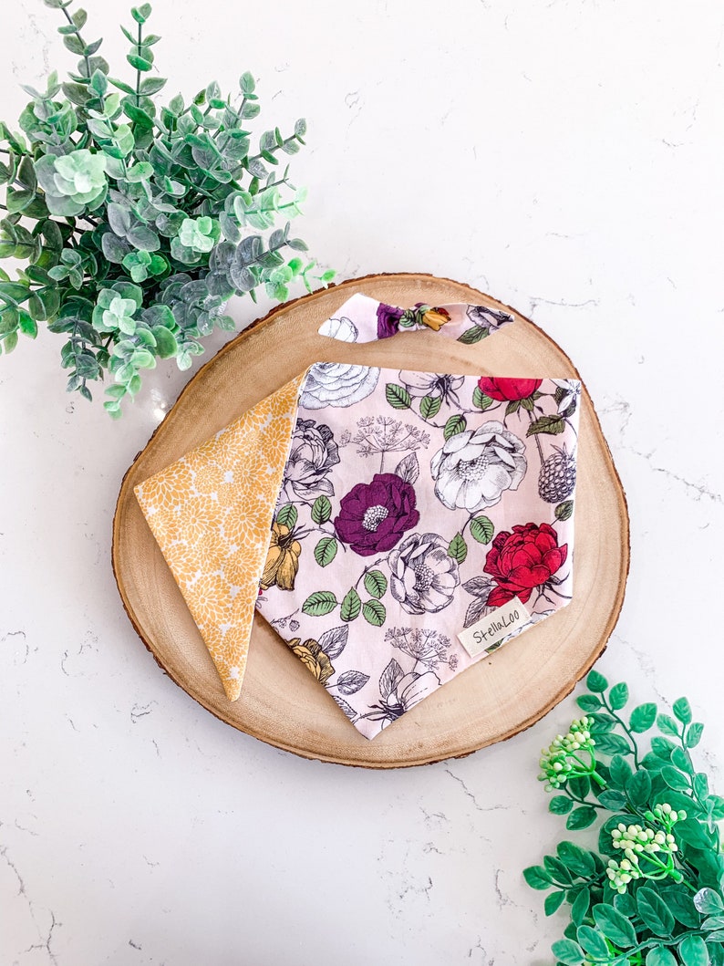 Yellow Floral Bandana