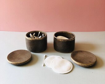 Handmade Ceramic Lidded Refill Trinket Jar