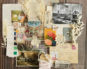 LGEGE Carta Scrapbook Vintage 40 Fogli 14,8x21 Cm - Kit Forniture Per Decoupage, Journal, Collage Con Stampe Artistiche - Ideale Per Album E Biglietti